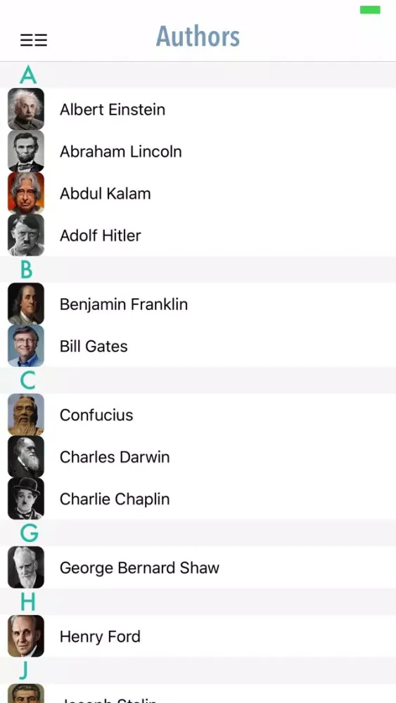 Capturas de pantalla de 53,000+ Famous Quotes
