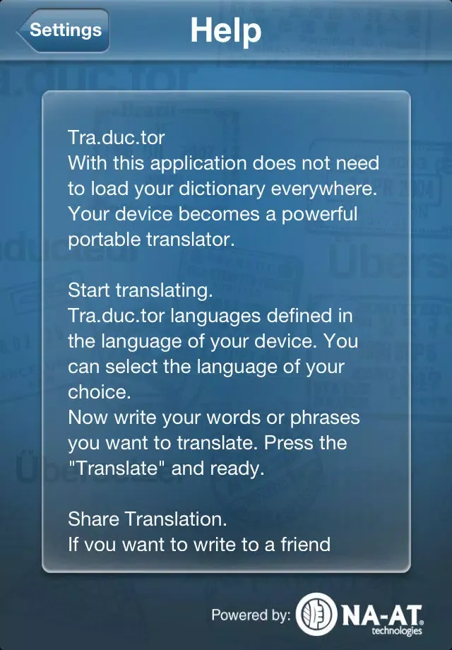 Скриншоты Tra.duc.tor