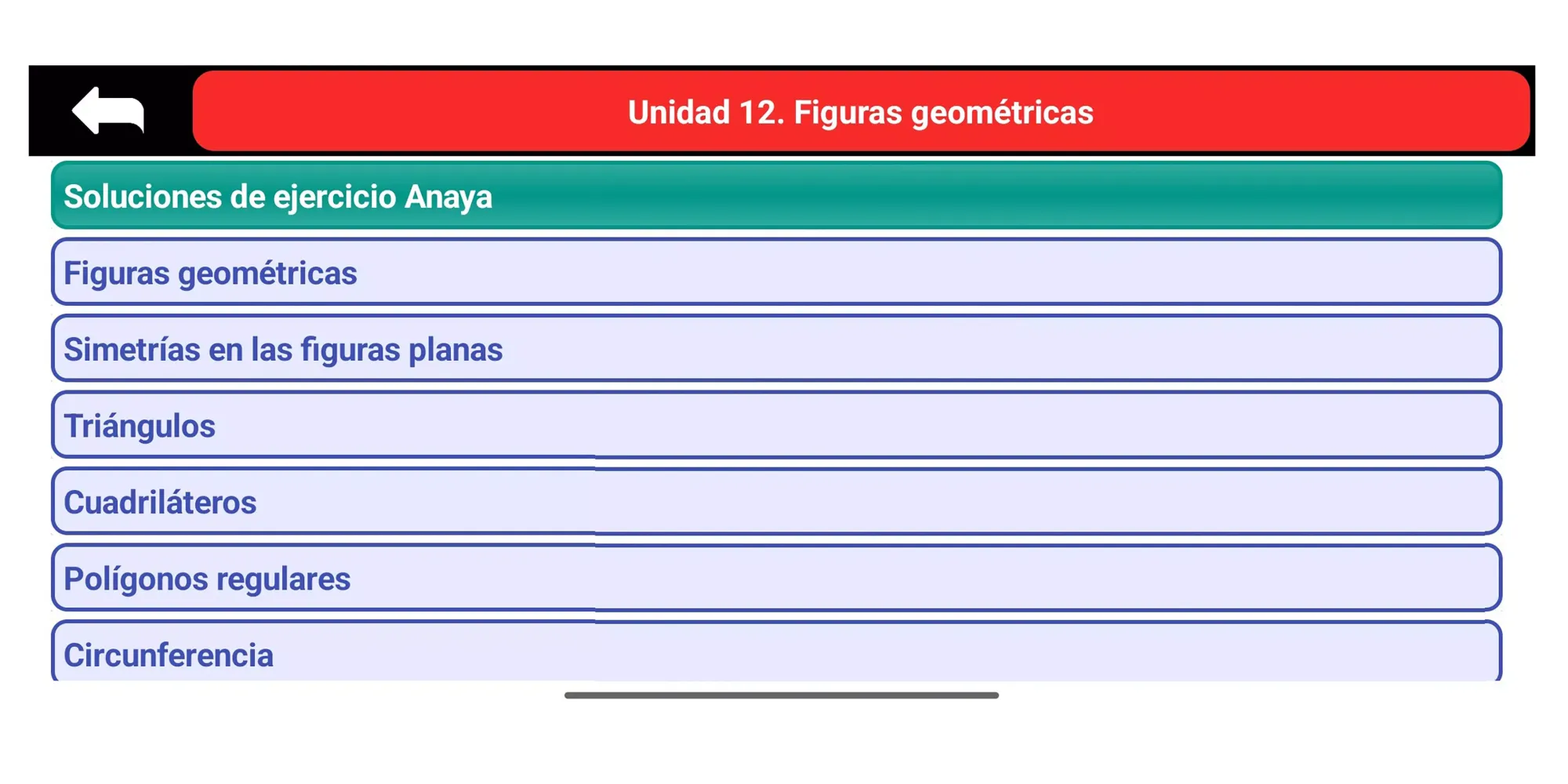 Captures d'écran de Matemáticas 1° ESO