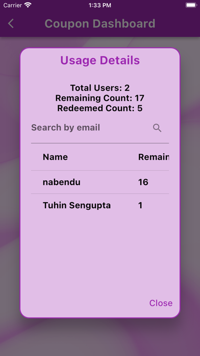 One Touch Poll & Quick Test Screenshots