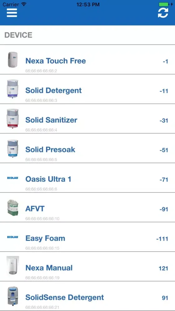 Connected Device Utility Screenshots