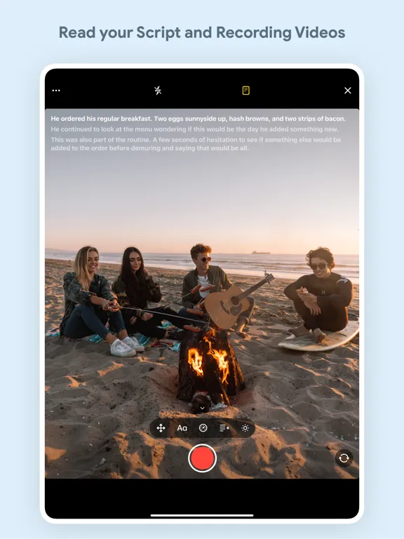 Teleprompter & Video Creator iPad  스크린샷