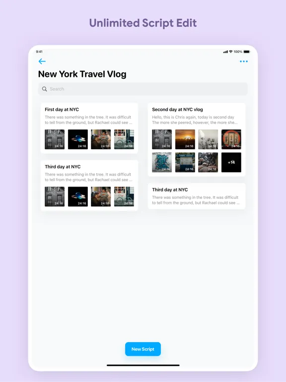 Teleprompter & Video Creator iPad  스크린샷