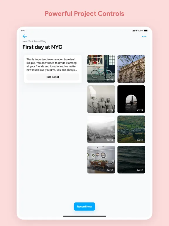 Teleprompter & Video Creator iPad  스크린샷
