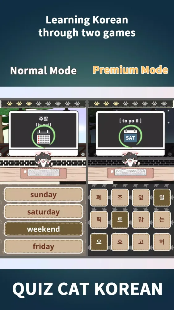 Quiz Cat : Learn Korean Screenshots