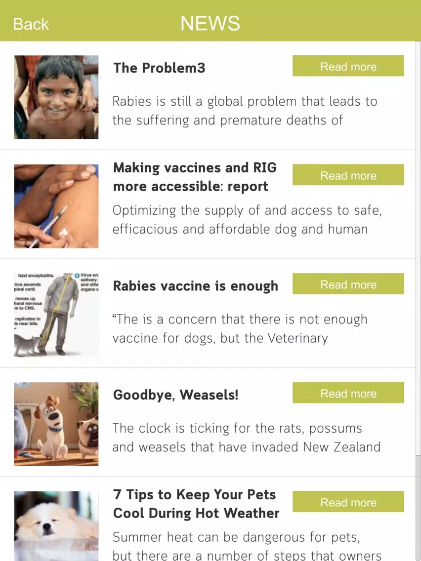 Rabies Vaccination iPad  स्क्रीनशॉट