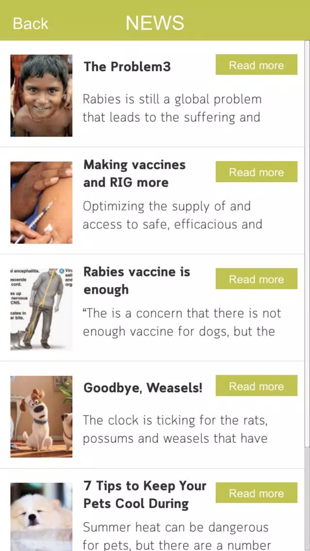 Rabies Vaccination स्क्रीनशॉट