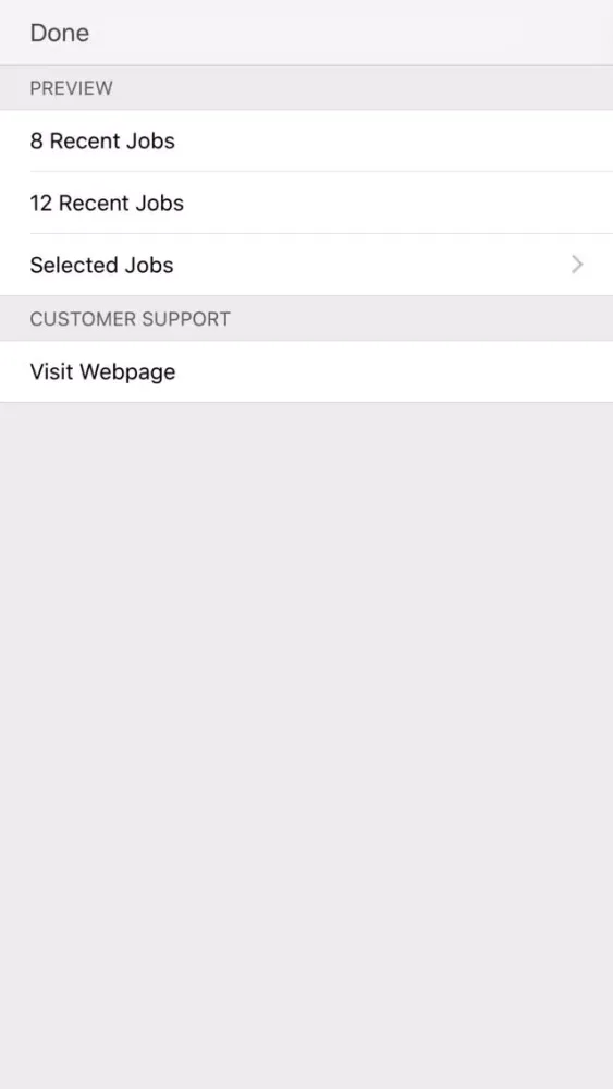 Capturas de pantalla de Job Details