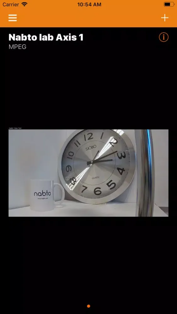 Capturas de pantalla de Nabto RTSP