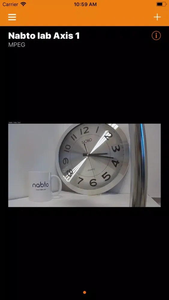 Capturas de pantalla de Nabto RTSP