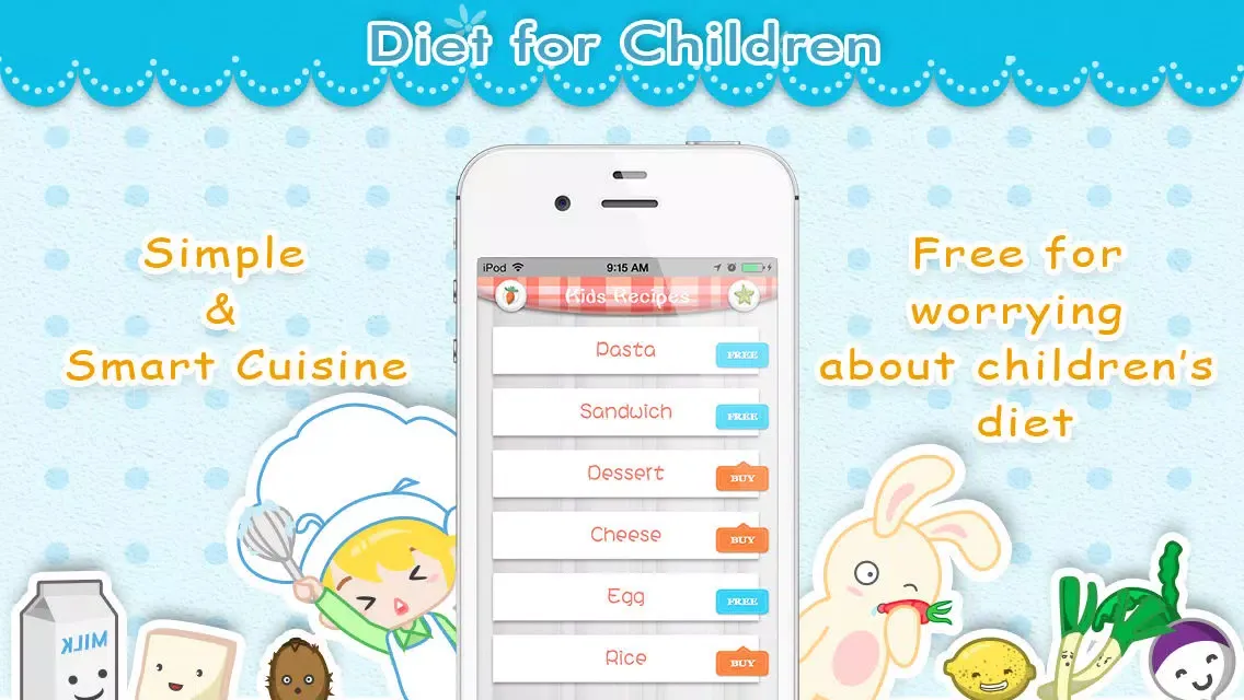 Kids Recipes - JOE-Learning Screenshots