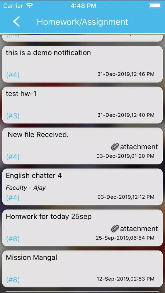 Capturas de tela do Holy Mary International School