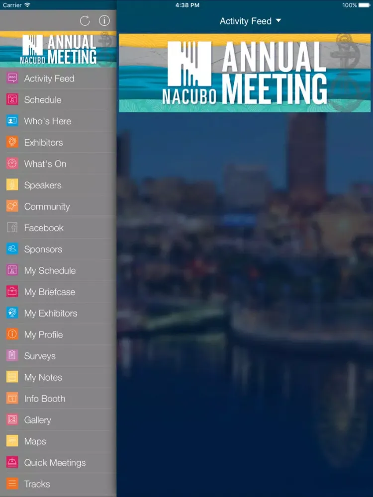 Captures d'écran de NACUBO Annual Meeting 2018 iPad 