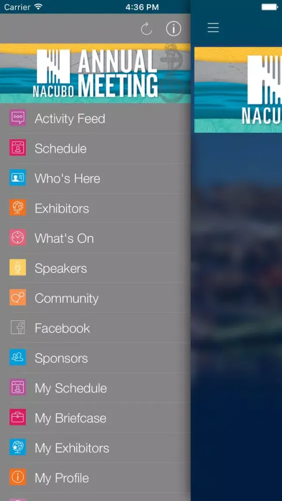 Captures d'écran de NACUBO Annual Meeting 2018