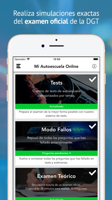 Screenshot di Autoescuela Online