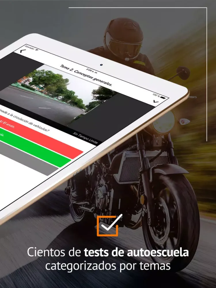 Ảnh chụp màn hình của Licencia de Motos - Premium iPad 