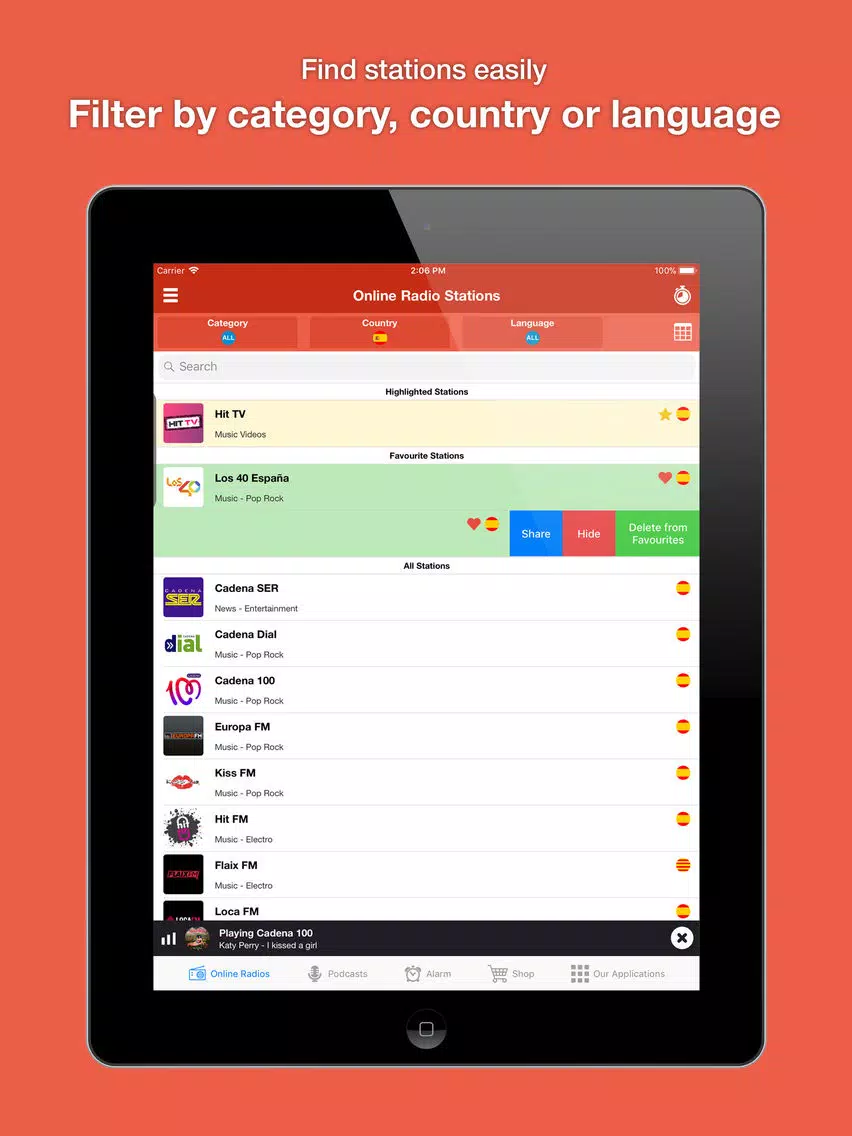 Alarm Radio Clock iPad  স্ক্রিনশট