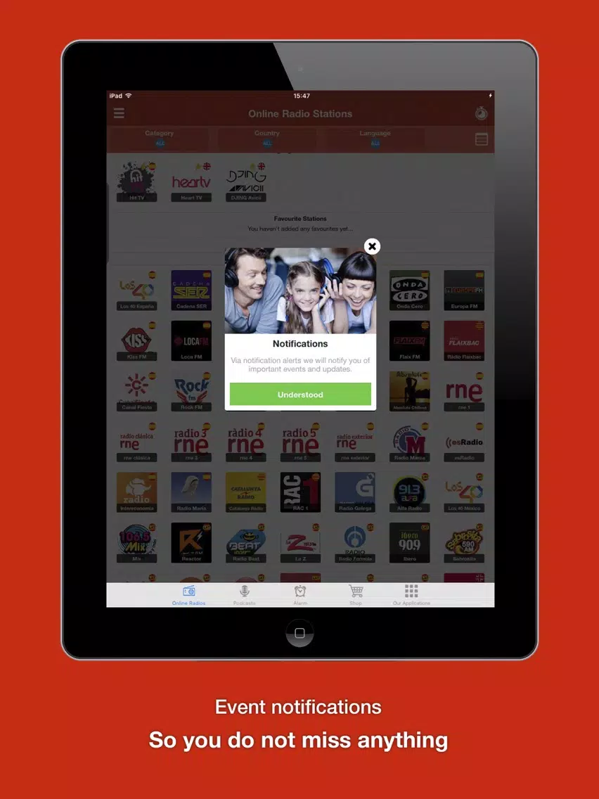 Alarm Radio Clock iPad  স্ক্রিনশট