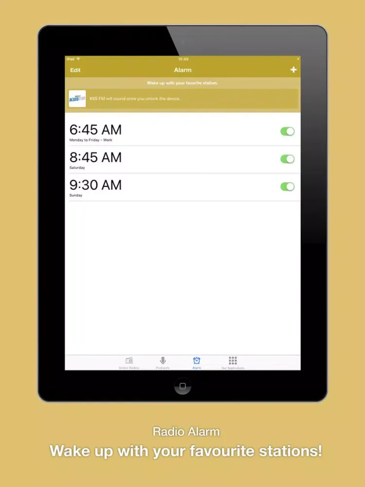 Radio Despertador Premium iPad  سکرین شاٹس