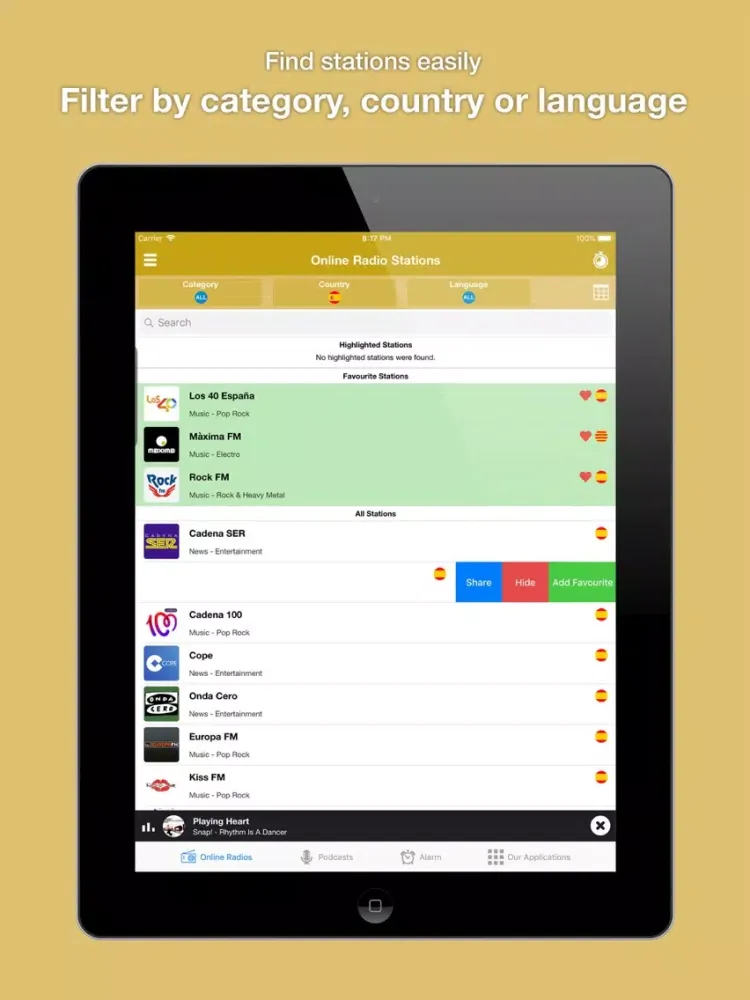 Radio Despertador Premium iPad  سکرین شاٹس