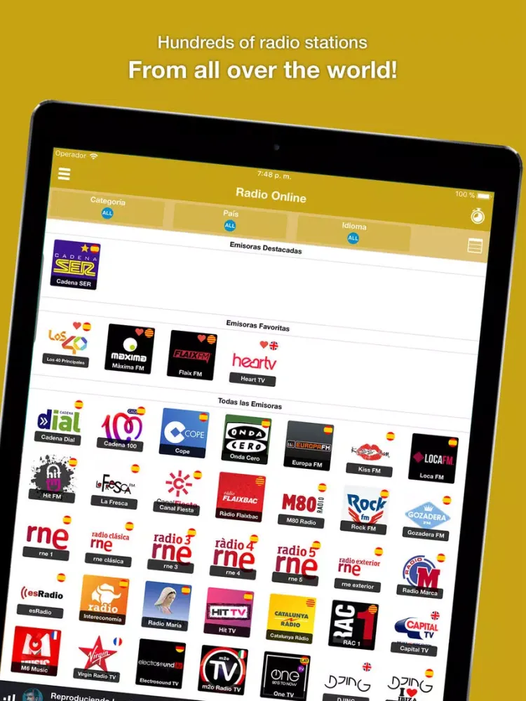 Скриншоты My Premium Radio iPad 