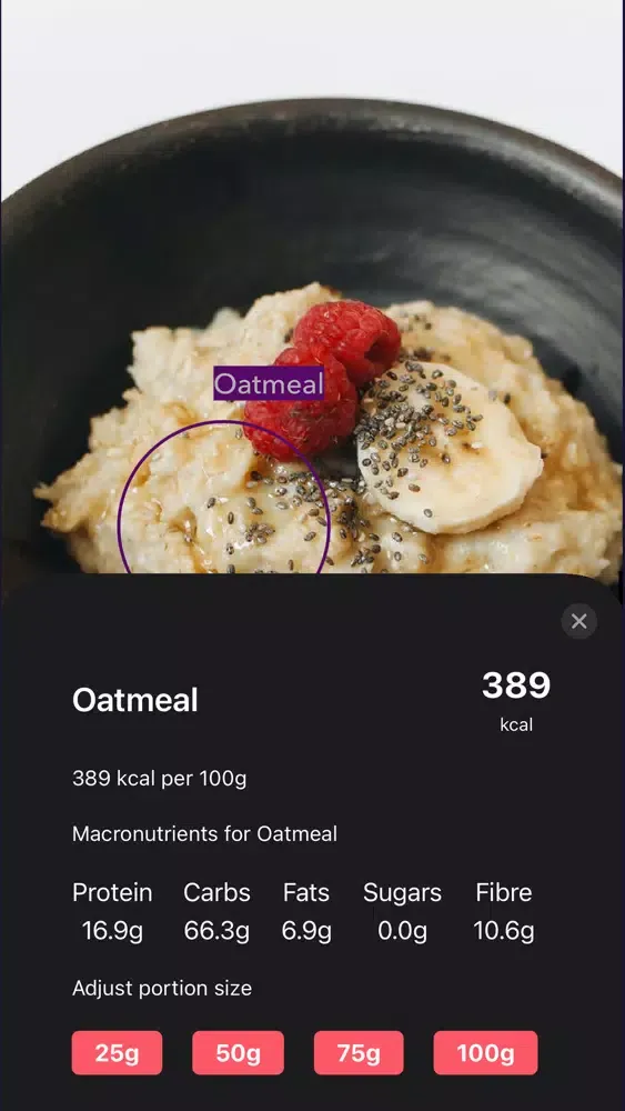 Capturas de pantalla de Scran: Meal Calorie Scanner