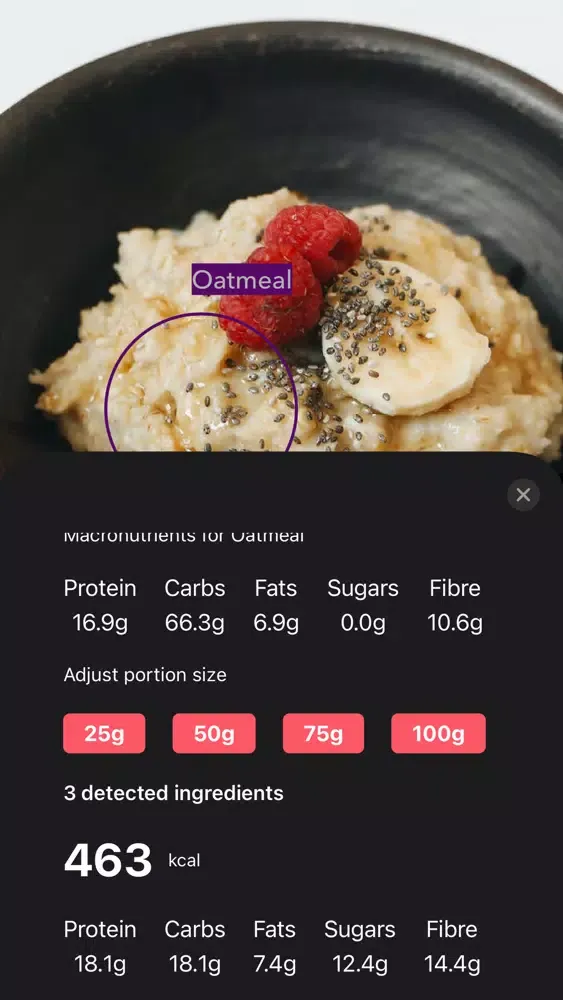 Capturas de pantalla de Scran: Meal Calorie Scanner