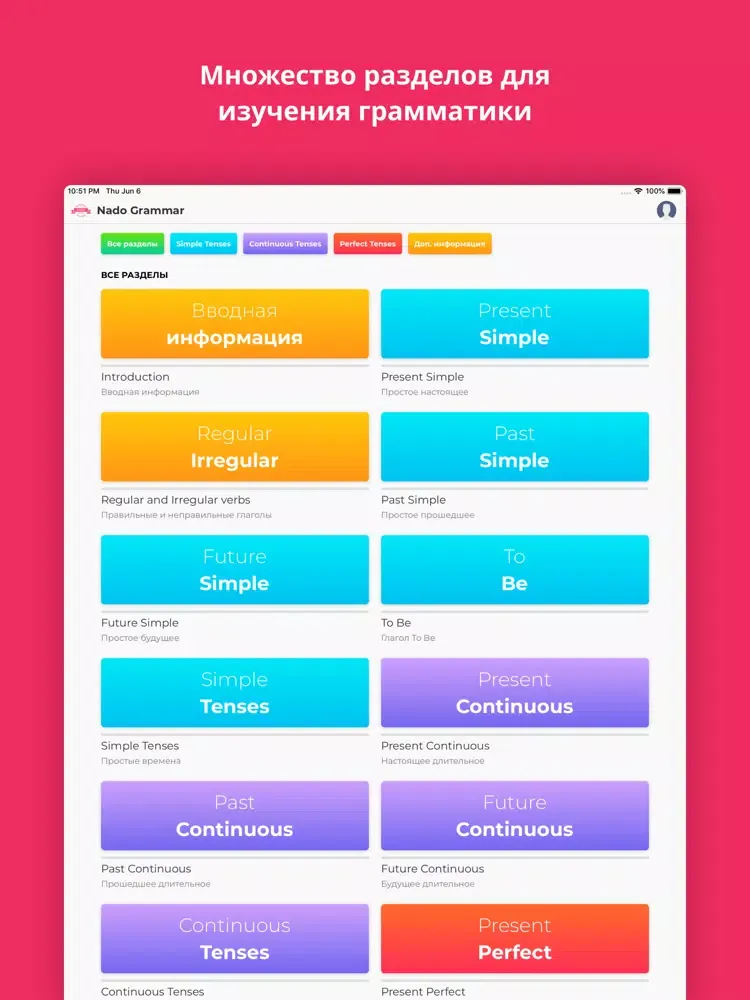 Nado Grammar iPad  স্ক্রিনশট