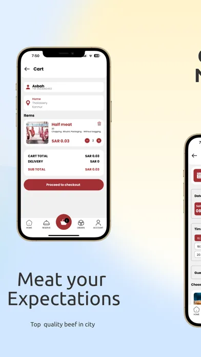 Naif Meat App Screenshots