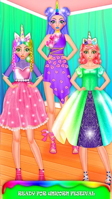 ภาพหน้าจอของ Unicorn Princess Makeover DIY