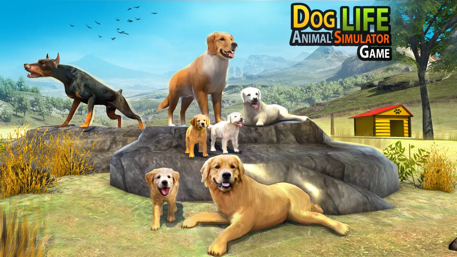 Dog Family Sim Animal Games Screenshots
