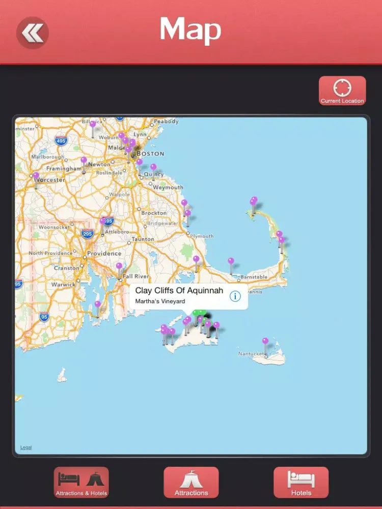 Tangkapan skrin Martha's Vineyard Offline Travel Guide iPad 