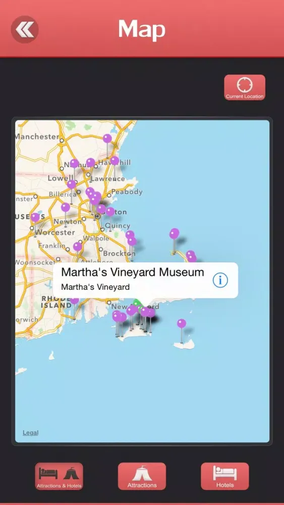 Tangkapan skrin Martha's Vineyard Offline Travel Guide