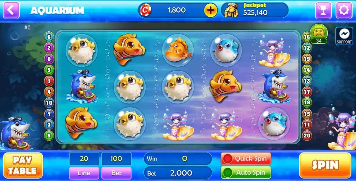 Capturas de tela do Naga Lucky 777