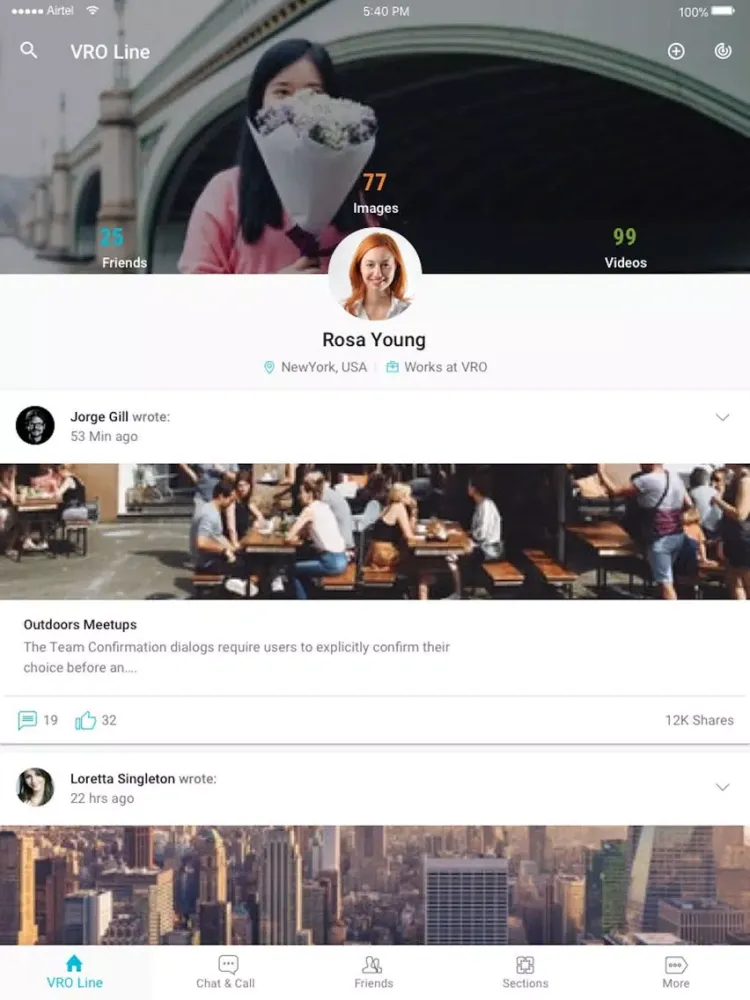 VRO iPad  Screenshots