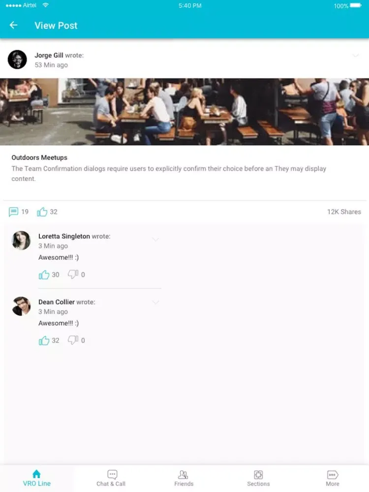 VRO iPad  Screenshots