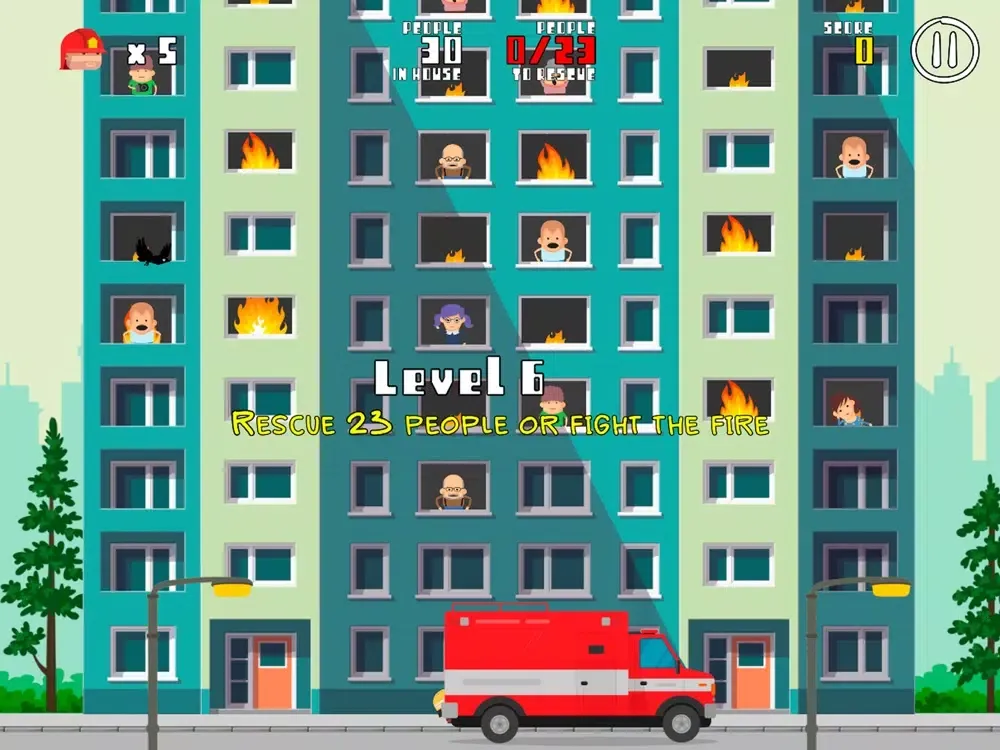Capturas de pantalla de Flying Hero: City on fire iPad 
