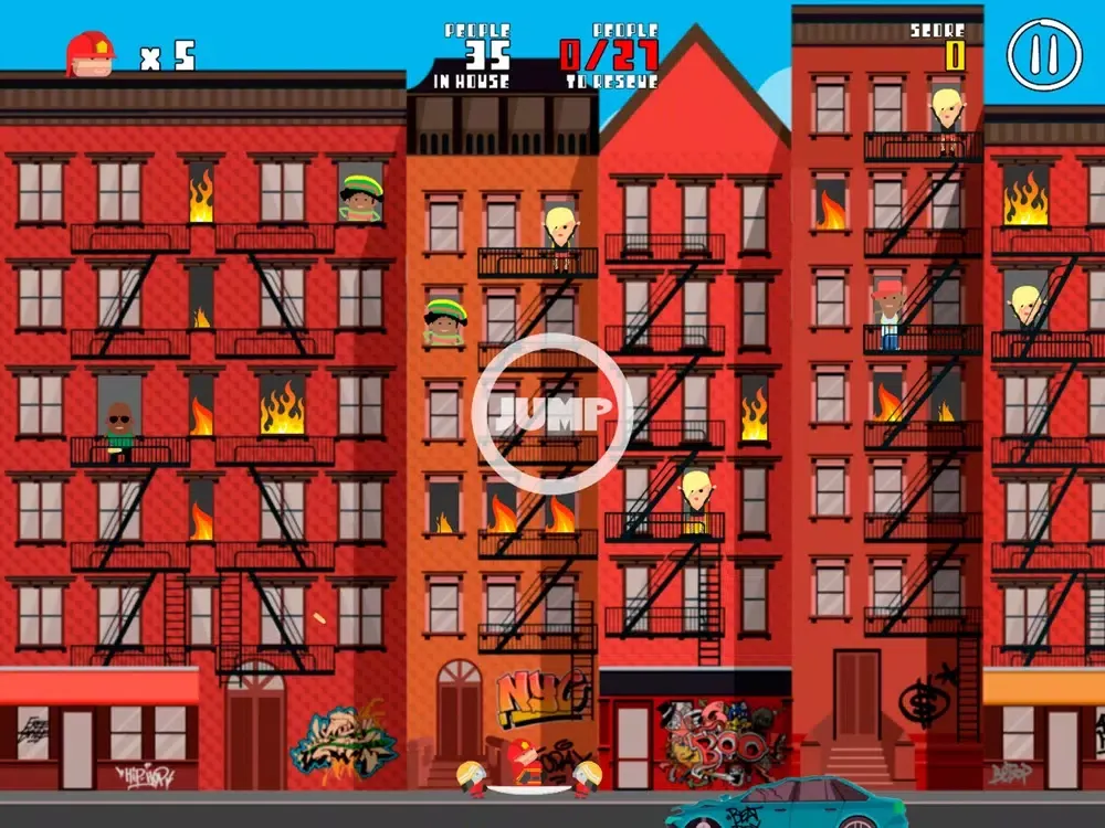 Capturas de pantalla de Flying Hero: City on fire iPad 