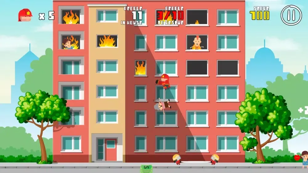 Capturas de pantalla de Flying Hero: City on fire