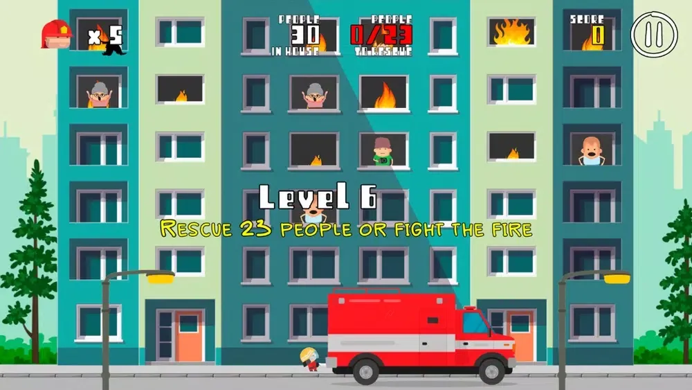 Capturas de pantalla de Flying Hero: City on fire