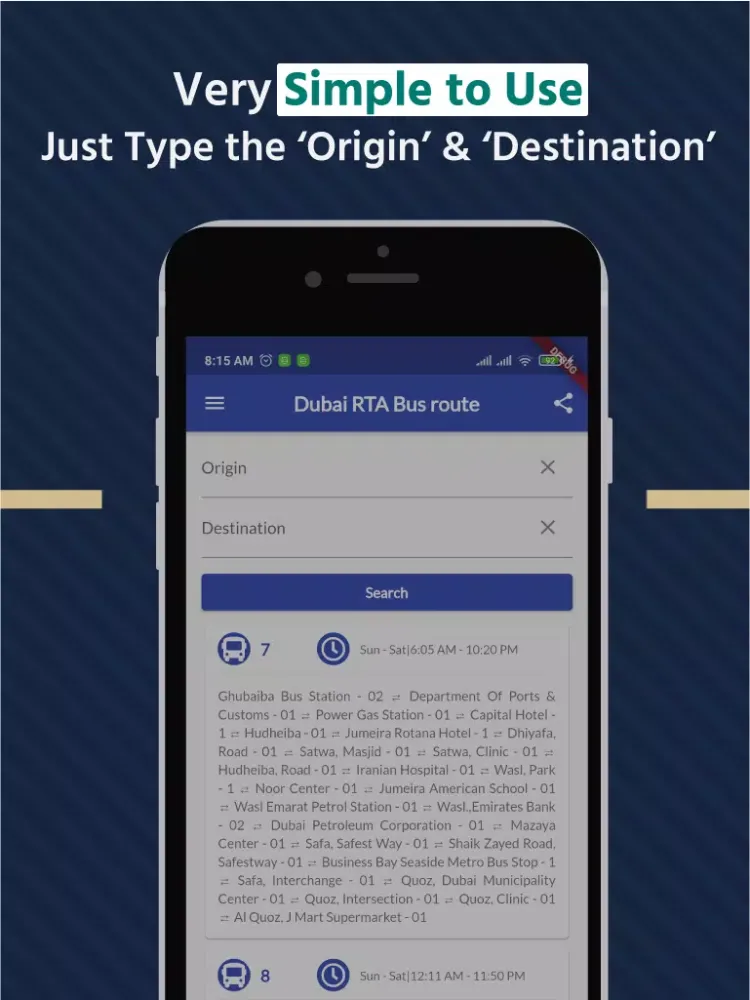 تصاویر Dubai RTA Bus Route [Offline]