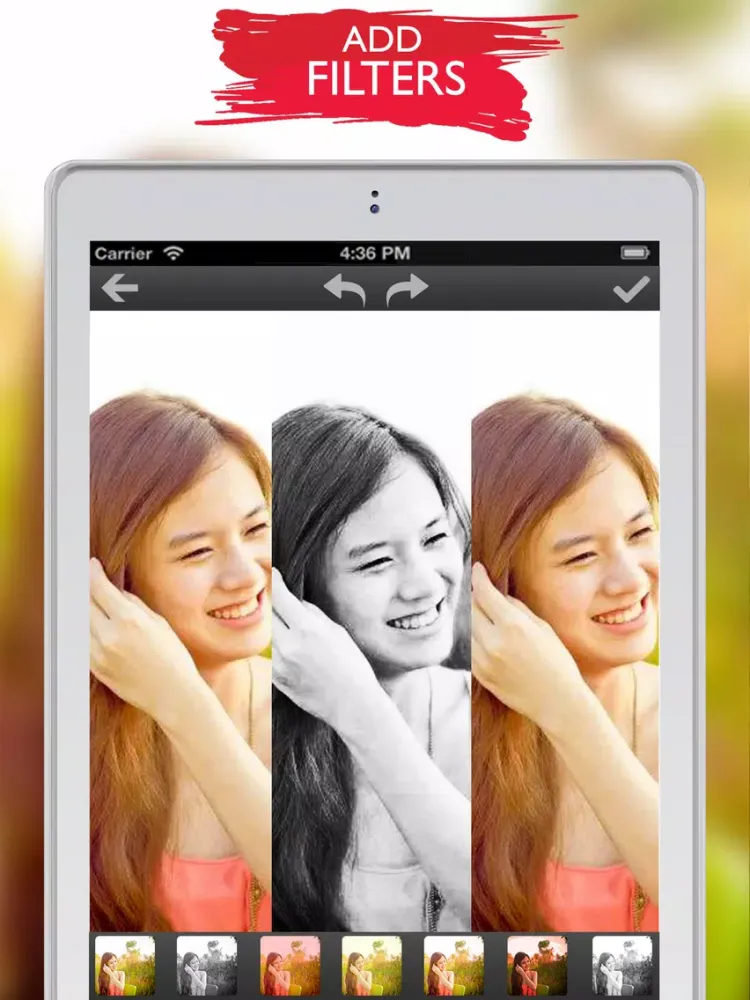 ภาพหน้าจอของ Picture Editing Effects - Photo Face Editor Camera iPad 
