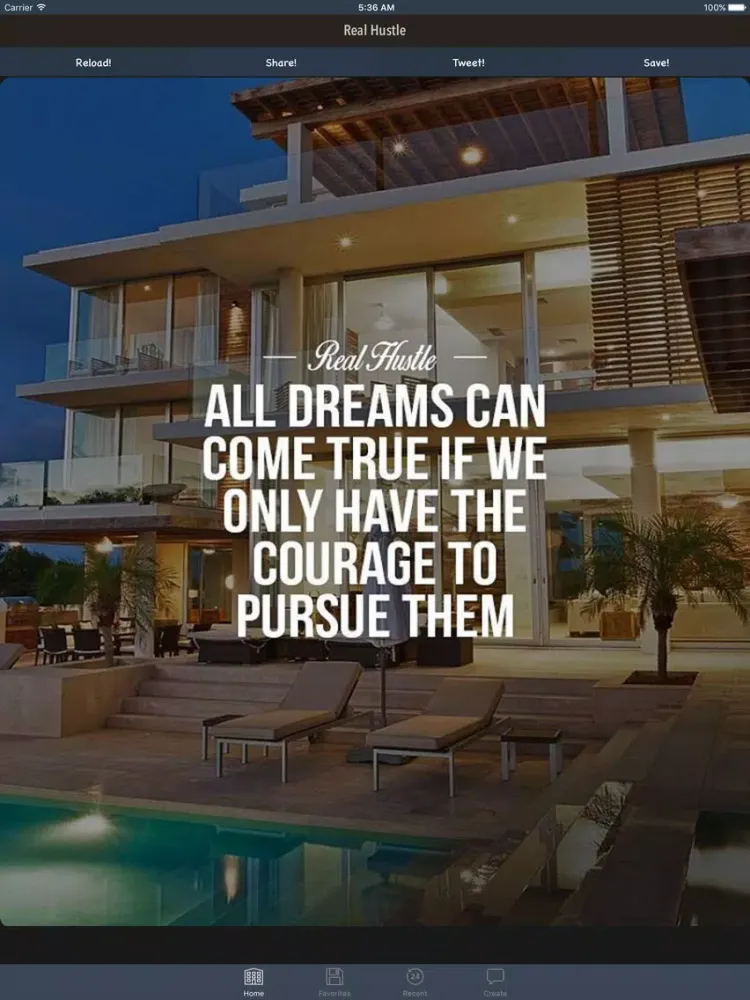 The Real Hustle - 10,000 Quotes iPad 应用截图