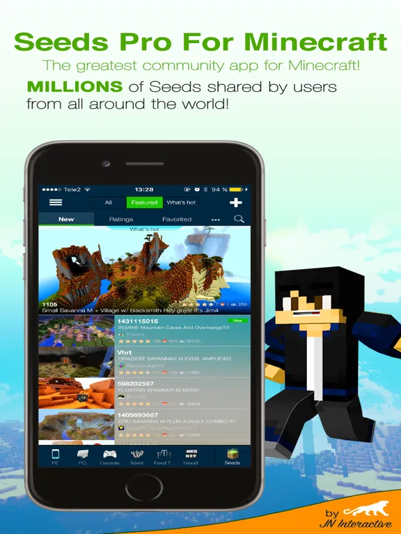 Ảnh chụp màn hình của Seeds Pro - Minecraft Edition iPad 