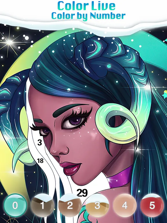 Color Live - Color by Number iPad  Screenshots