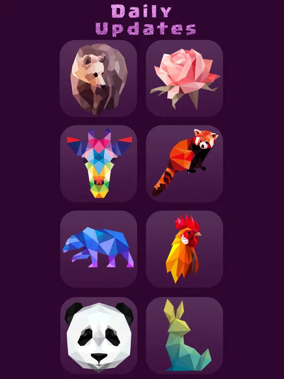 تصاویر Poly Art: Drawing & Relaxing iPad 