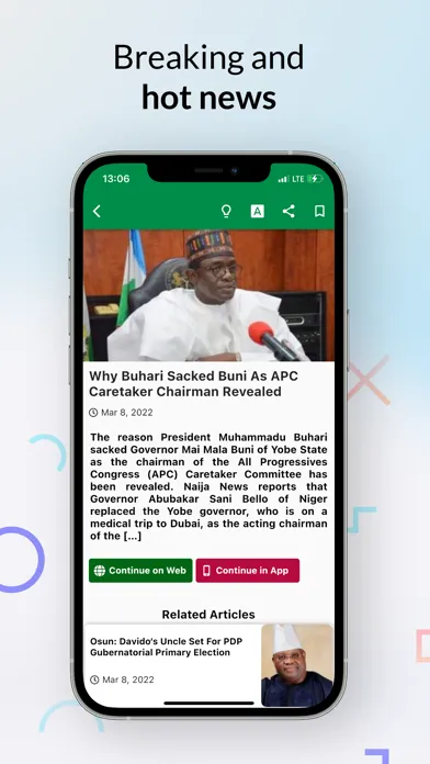Capturas de tela do Naija News: Nigeria News Today
