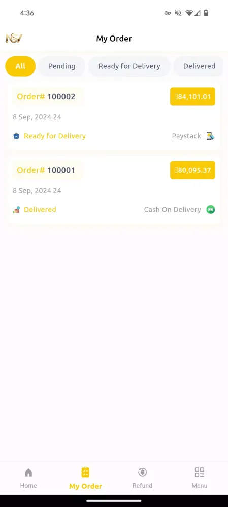 NS Vendors Screenshots