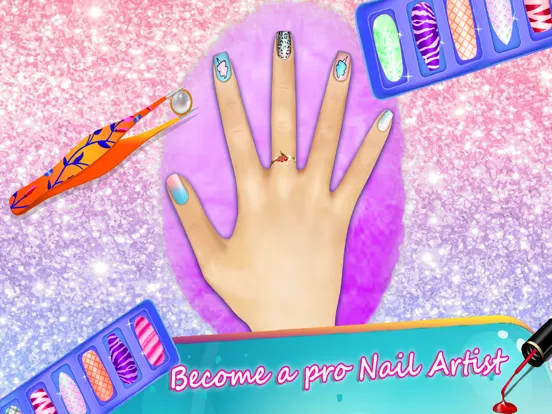 Tangkapan layar Fashion Nail Art Salon Games iPad 