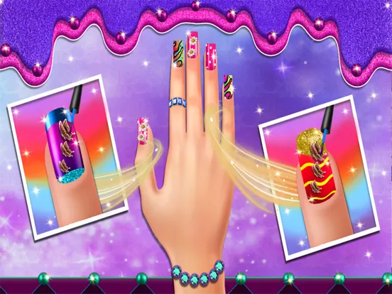 Nail Salon Girl Fashion Game iPad  Screenshots